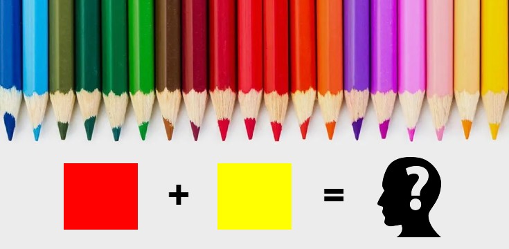 kvíz logika farby miešanie farieb zoznam test